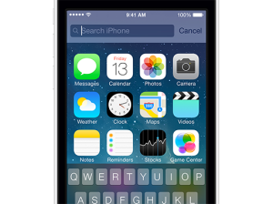 ios 7 serach pesqusiar