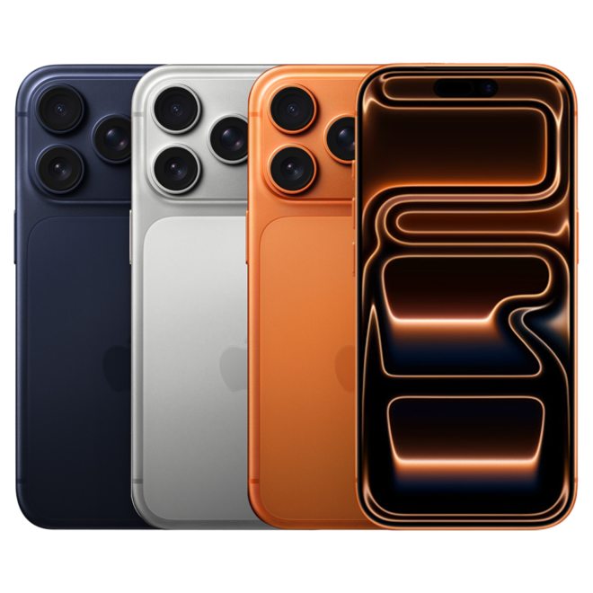 iPhone 17 Pro e iPhone 17 Pro Max em diferentes cores